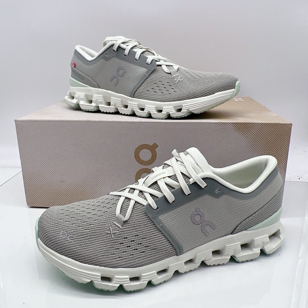 On Cloud X 4 Women's Running Shoes Sneakers Tin Iceberg Green Lace Up US 8.5